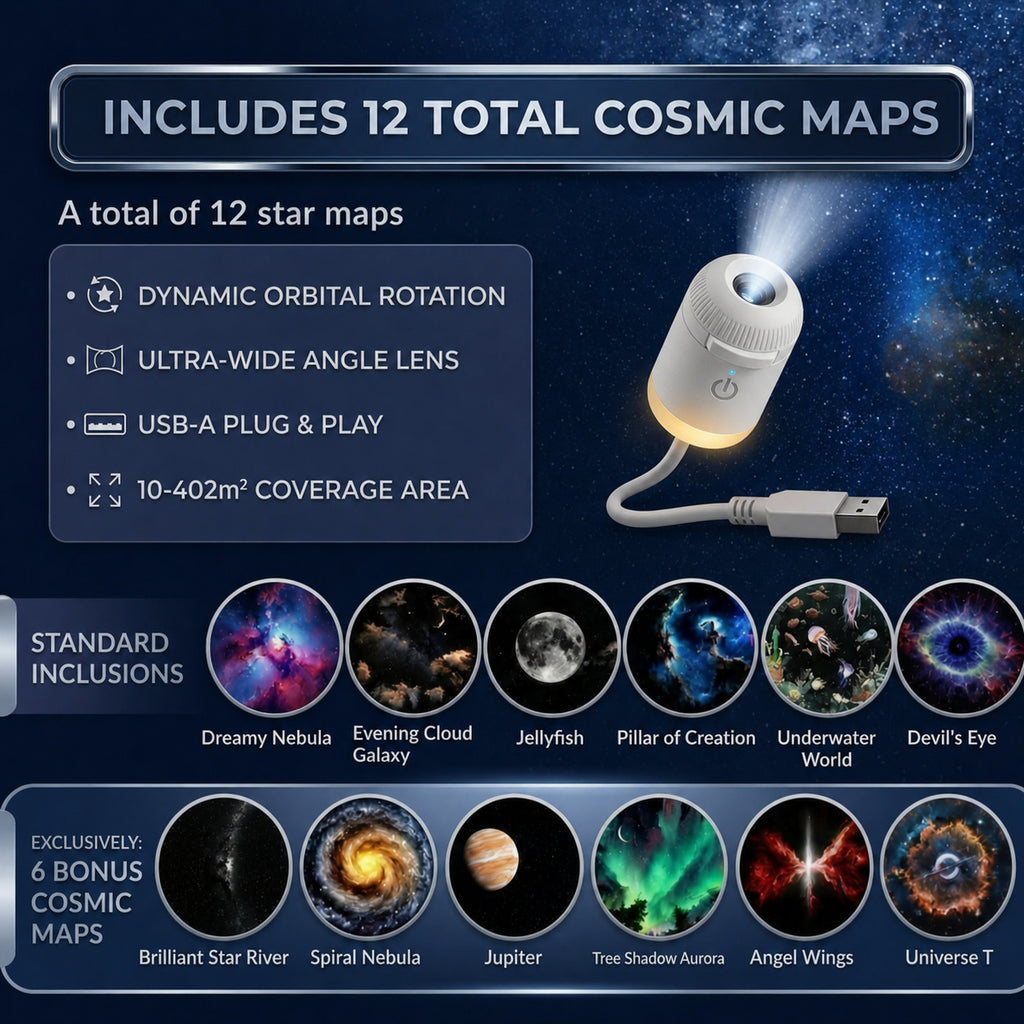 GalacticVibe™ Ambient Cosmic Galaxy Projector