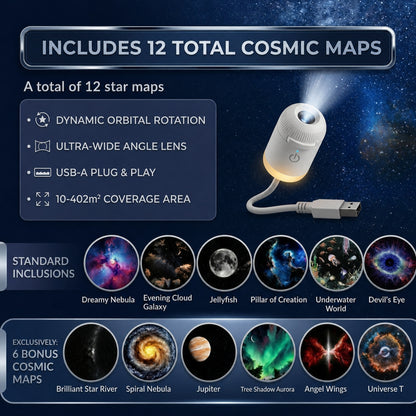 GalacticVibe™ Ambient Cosmic Galaxy Projector