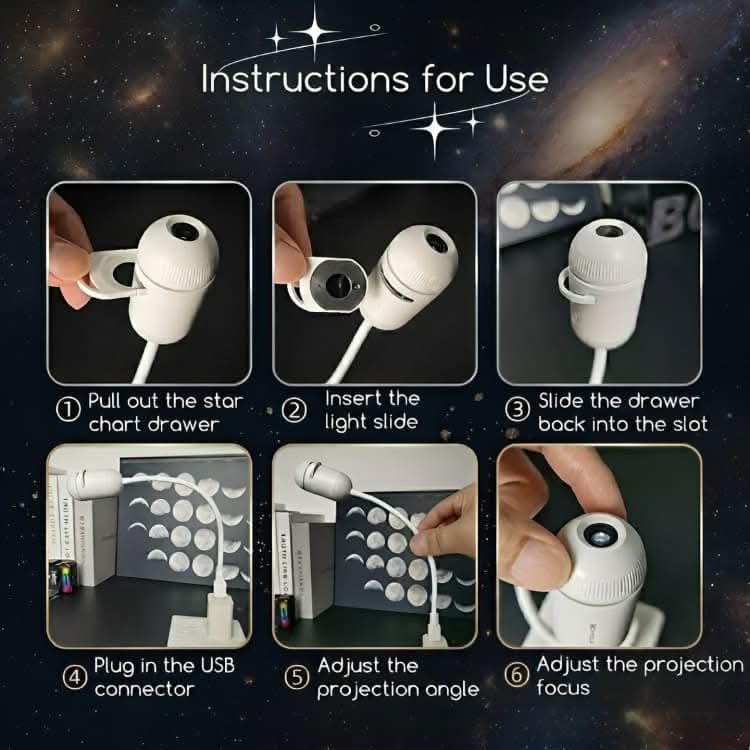 GalacticVibe™ Ambient Galaxy Star Projector